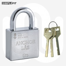 Simplefit Anchor Las High Security CEN Grade 3 Stainless Steel Padlock - 60mm